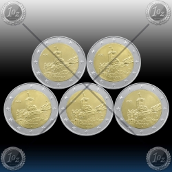 5 x 2 EVRO NEMČIJA (A,D,F,G,J) 2022 "Thüringen - Wartburg Castle" UNC